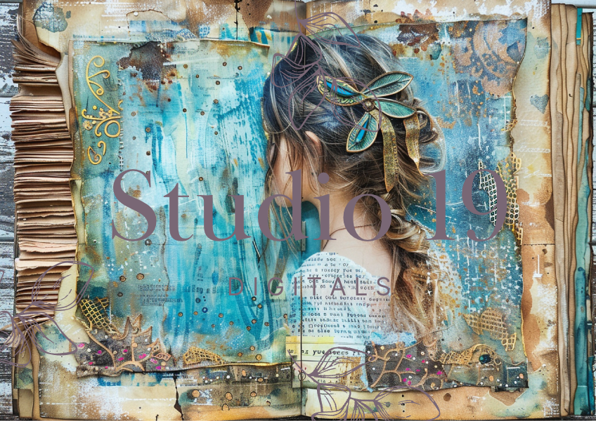 Boho girls journal papers (37 pages) DIGITAL FILE