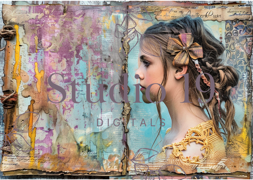 Boho girls journal papers (37 pages) DIGITAL FILE