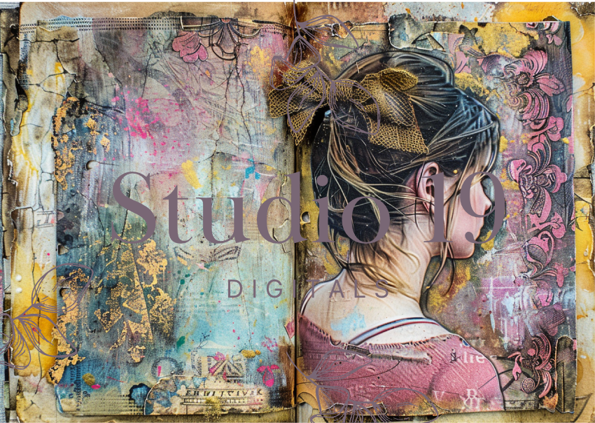 Boho girls journal papers (37 pages) DIGITAL FILE