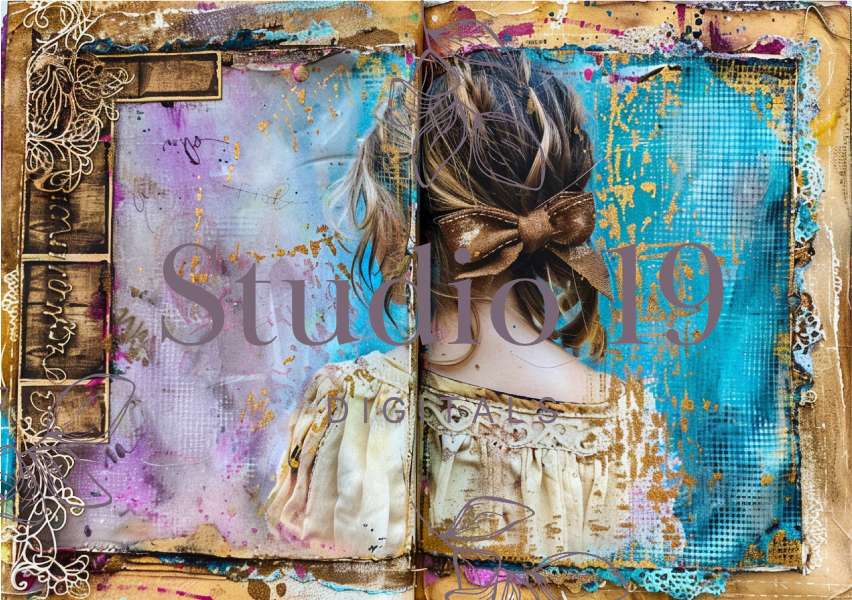 Boho girls journal papers (37 pages) DIGITAL FILE