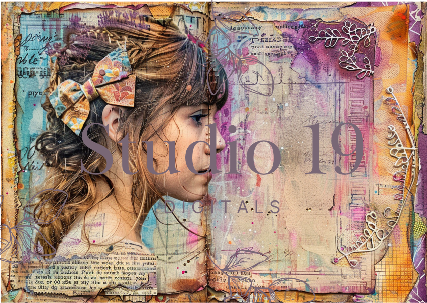 Boho girls journal papers (37 pages) DIGITAL FILE