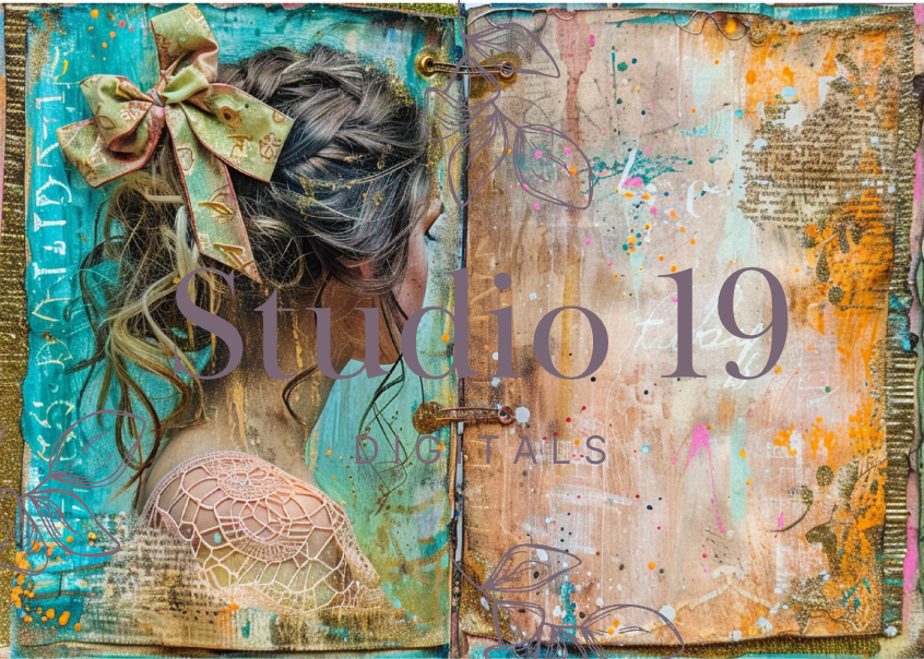 Boho girls journal papers (37 pages) DIGITAL FILE