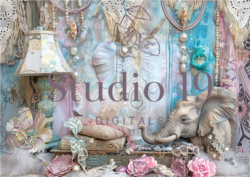 Softly Boho scrapbook papers (47 pages) DIGITAL FILE