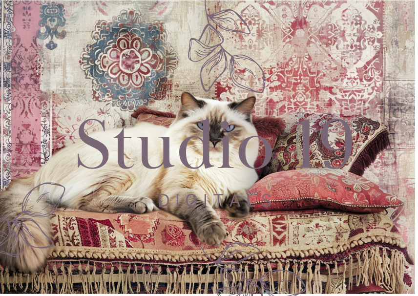 Softly Boho scrapbook papers (47 pages) DIGITAL FILE