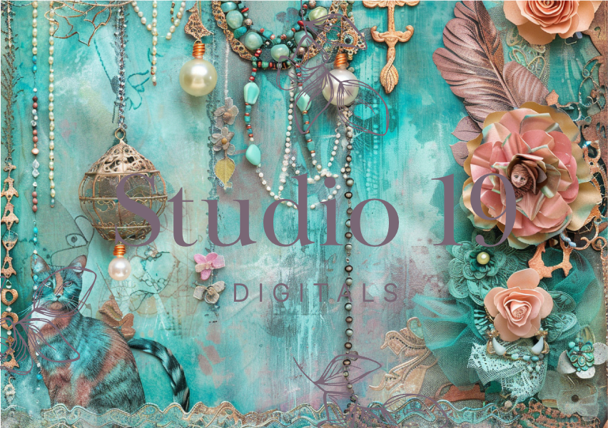 Softly Boho scrapbook papers (47 pages) DIGITAL FILE