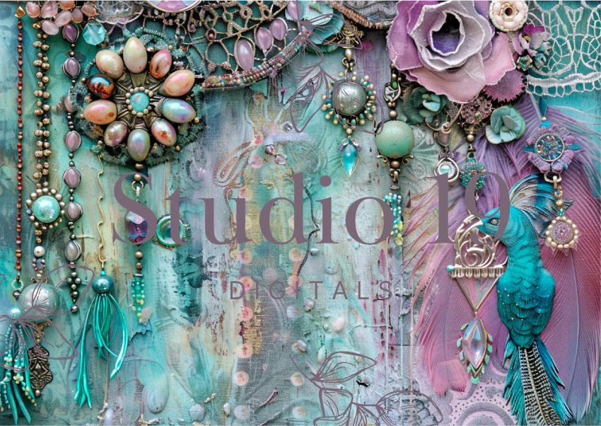 Softly Boho scrapbook papers (47 pages) DIGITAL FILE