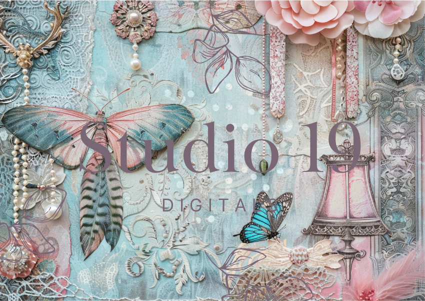Softly Boho scrapbook papers (47 pages) DIGITAL FILE