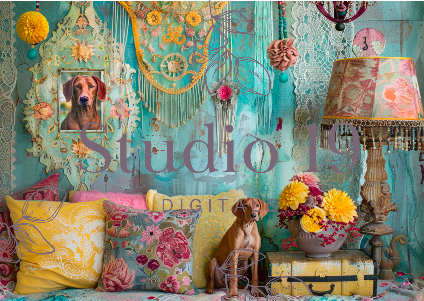 Softly Boho scrapbook papers (47 pages) DIGITAL FILE