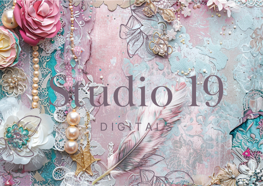 Softly Boho scrapbook papers (47 pages) DIGITAL FILE