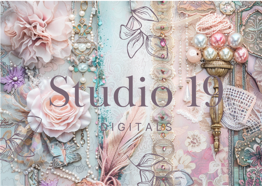 Softly Boho scrapbook papers (47 pages) DIGITAL FILE