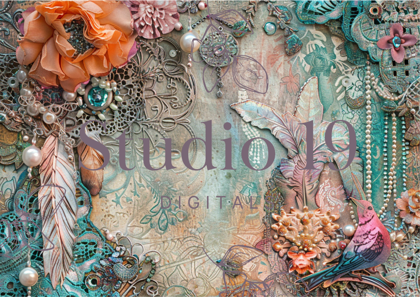 Softly Boho scrapbook papers (47 pages) DIGITAL FILE