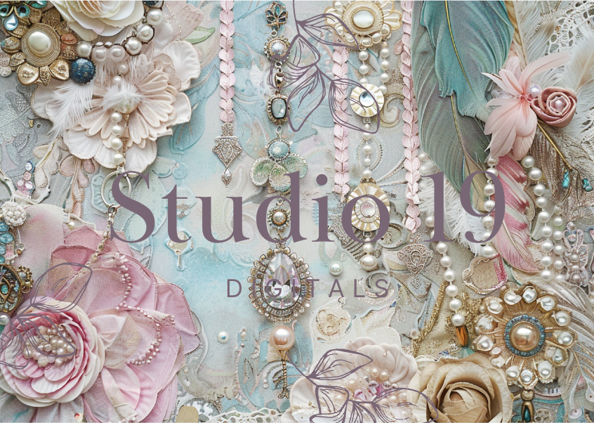 Softly Boho scrapbook papers (47 pages) DIGITAL FILE