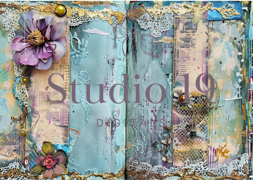 Softly Boho scrapbook papers (47 pages) DIGITAL FILE