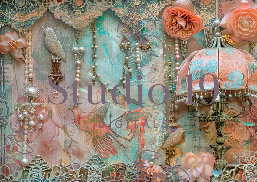 Softly Boho scrapbook papers (47 pages) DIGITAL FILE