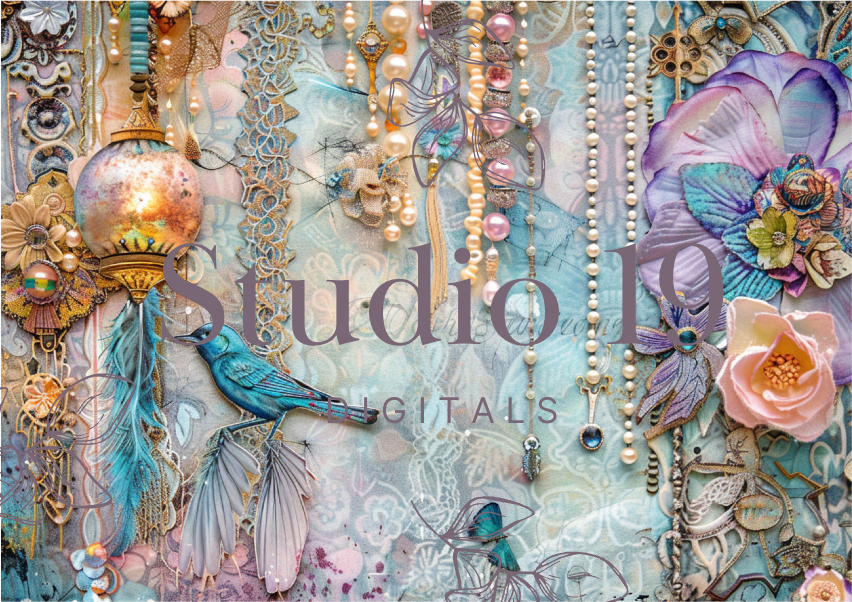 Softly Boho scrapbook papers (47 pages) DIGITAL FILE