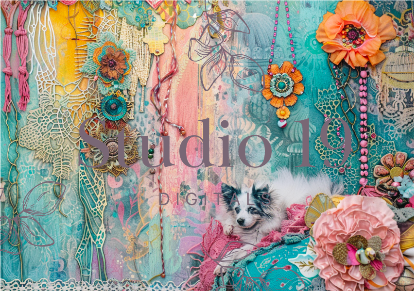 Softly Boho scrapbook papers (47 pages) DIGITAL FILE