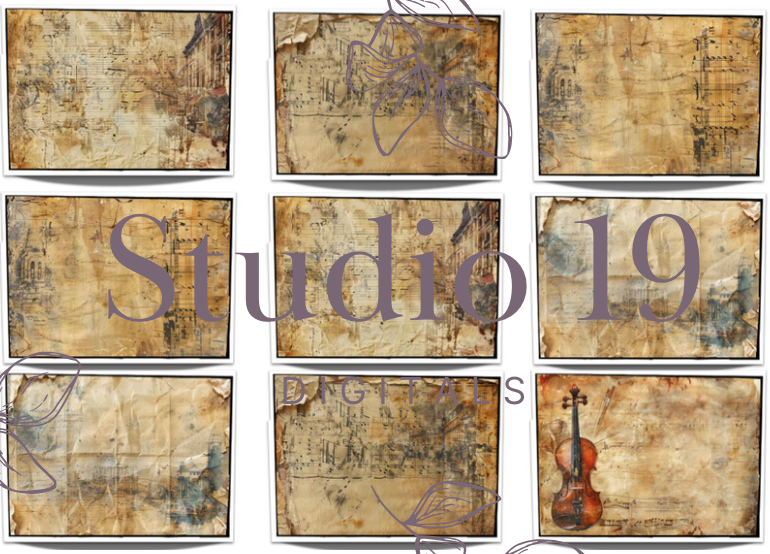 Vintage music collection - 44 papers (DIGITAL FILE)