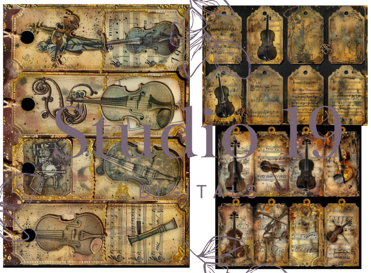 Vintage music collection - 44 papers (DIGITAL FILE)