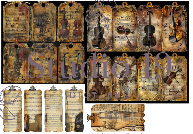 Vintage music collection - 44 papers (DIGITAL FILE)