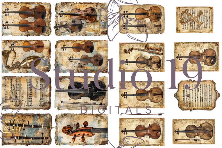 Vintage music collection - 44 papers (DIGITAL FILE)