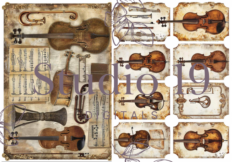 Vintage music collection - 44 papers (DIGITAL FILE)