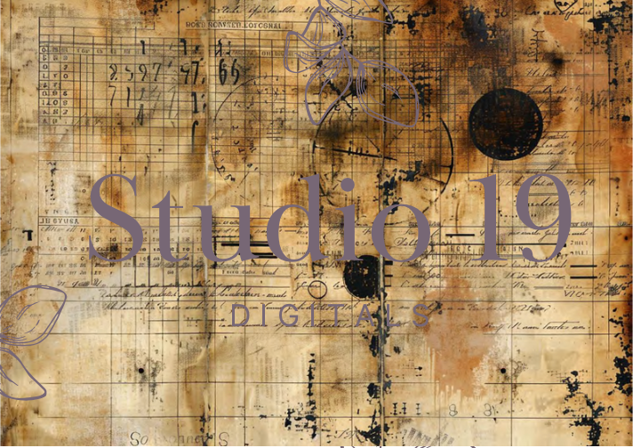 Vintage ledger collection (24 pages) DIGITAL FILE