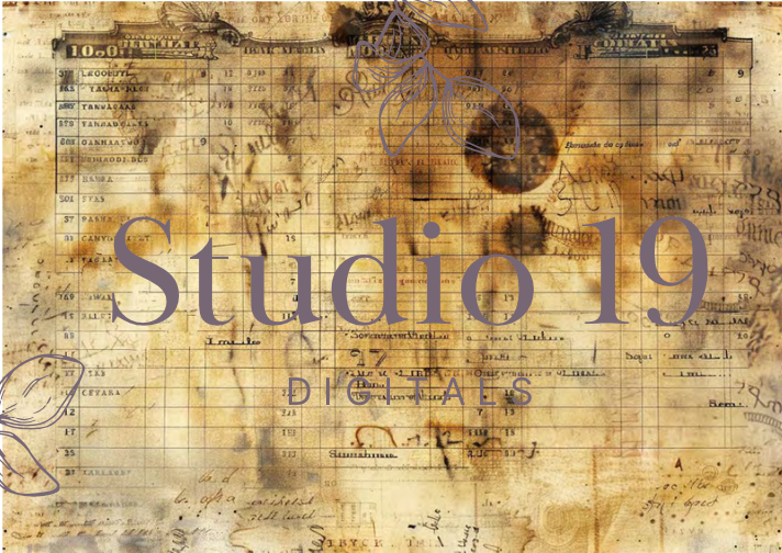 Vintage ledger collection (24 pages) DIGITAL FILE