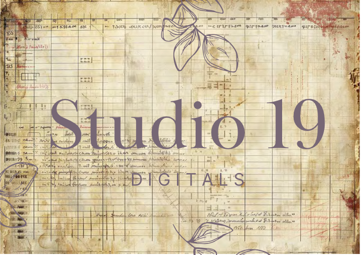 Vintage ledger collection (24 pages) DIGITAL FILE