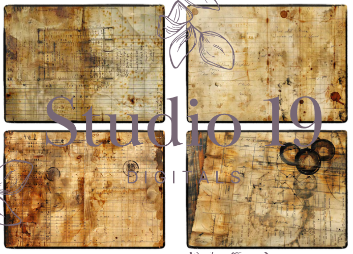 Vintage ledger collection (24 pages) DIGITAL FILE