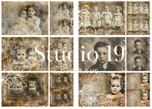 Vintage photo collection (10 pages) DIGITAL FILE