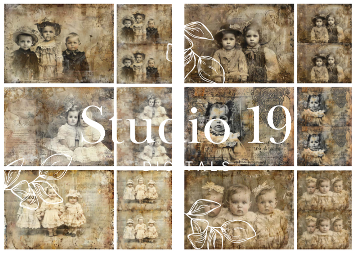 Vintage photo collection (10 pages) DIGITAL FILE