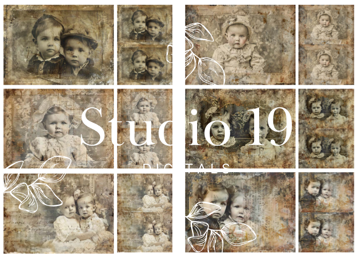 Vintage photo collection (10 pages) DIGITAL FILE