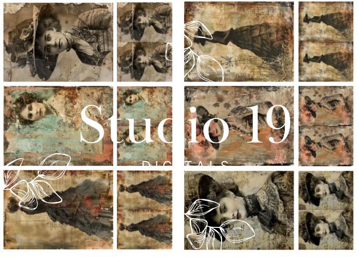 Vintage photo collection (10 pages) DIGITAL FILE