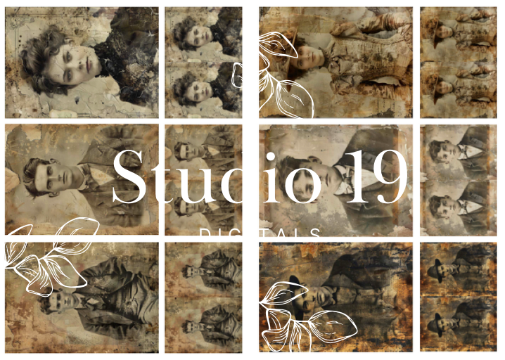 Vintage photo collection (10 pages) DIGITAL FILE