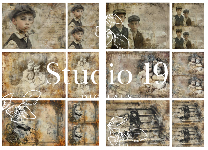 Vintage photo collection (10 pages) DIGITAL FILE