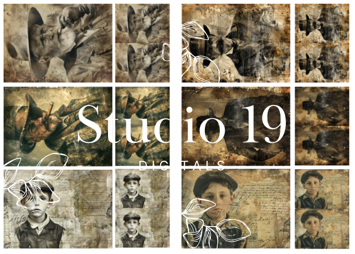 Vintage photo collection (10 pages) DIGITAL FILE