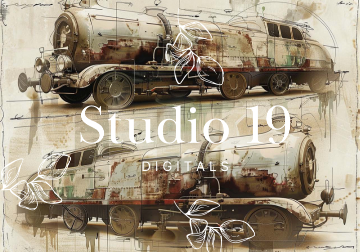 Vintage scrapbook papers - 48 pages (DIGITAL FILE)