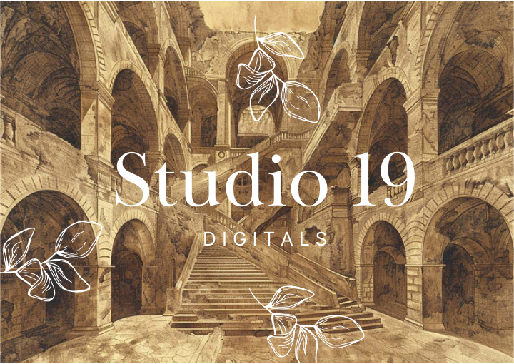 Vintage scrapbook papers - 48 pages (DIGITAL FILE)