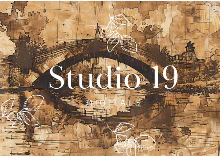 Vintage scrapbook papers - 48 pages (DIGITAL FILE)