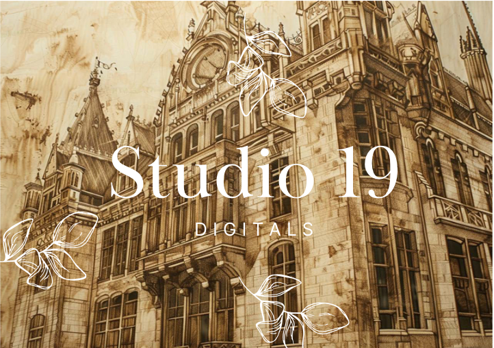 Vintage scrapbook papers - 48 pages (DIGITAL FILE)