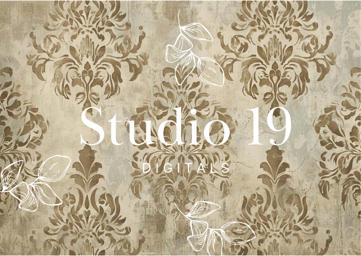 Vintage scrapbook papers - 48 pages (DIGITAL FILE)