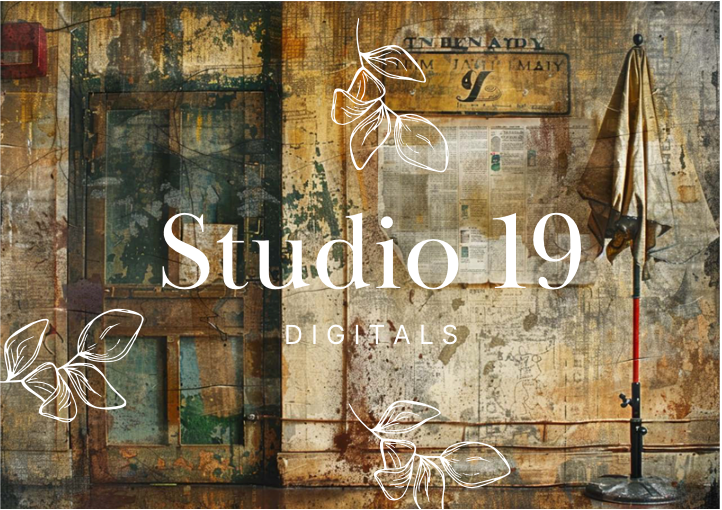 Vintage scrapbook papers - 48 pages (DIGITAL FILE)