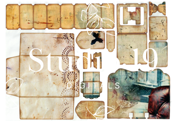 Vintage Ephemera - hand made (7 pages) DIGITAL FILE