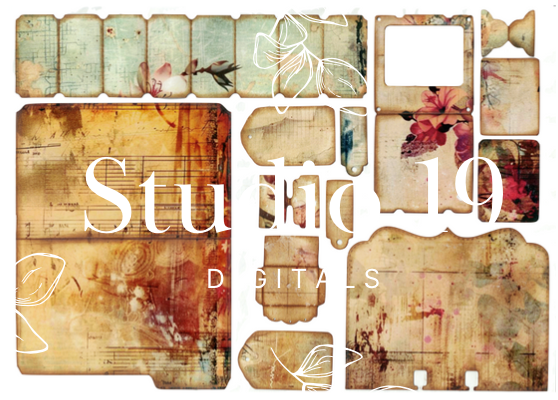 Vintage Ephemera - hand made (7 pages) DIGITAL FILE