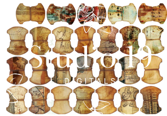 Vintage Ephemera - hand made (7 pages) DIGITAL FILE