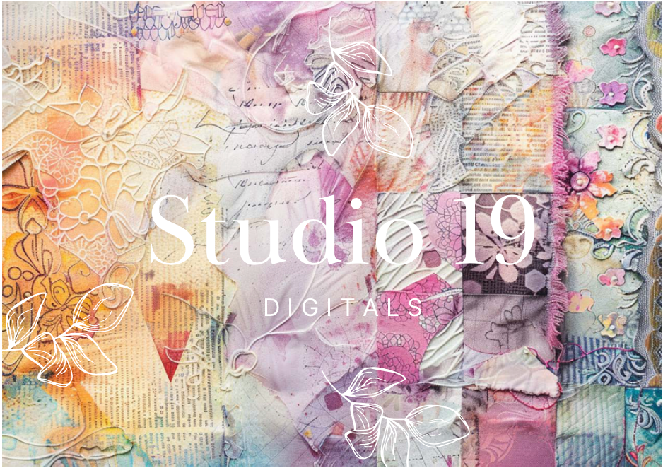 Quilted batik journal papers - 25 pages DIGITAL FILE