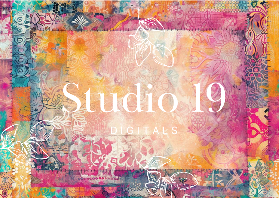 Quilted batik journal papers - 25 pages DIGITAL FILE