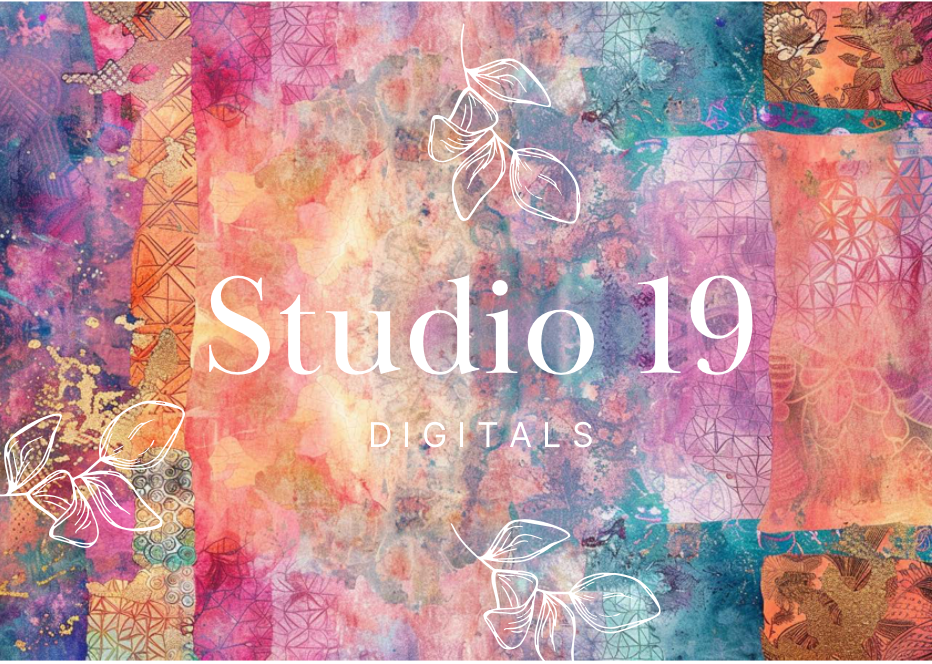 Quilted batik journal papers - 25 pages DIGITAL FILE