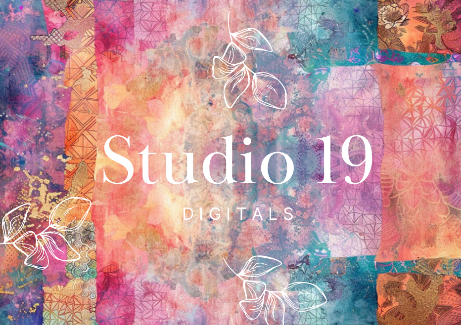 Quilted batik journal papers - 25 pages DIGITAL FILE