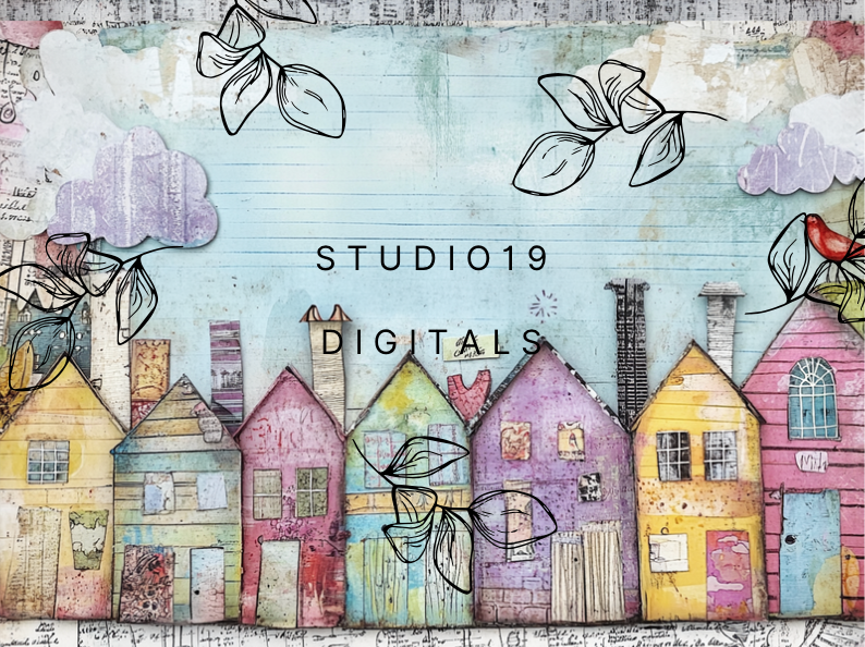 Wonky house collection - (48 pages) - DIGITAL FILE